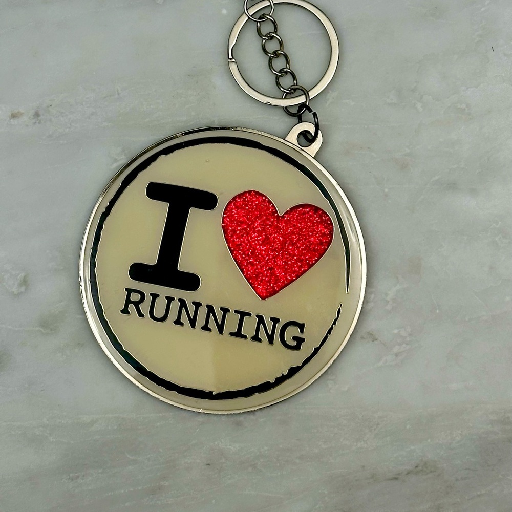 Keychain “I Love Running”